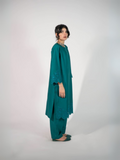 HU Studios Karam Collection Lawn Embroidered Stitched 2-Piece Suit-Zinc
