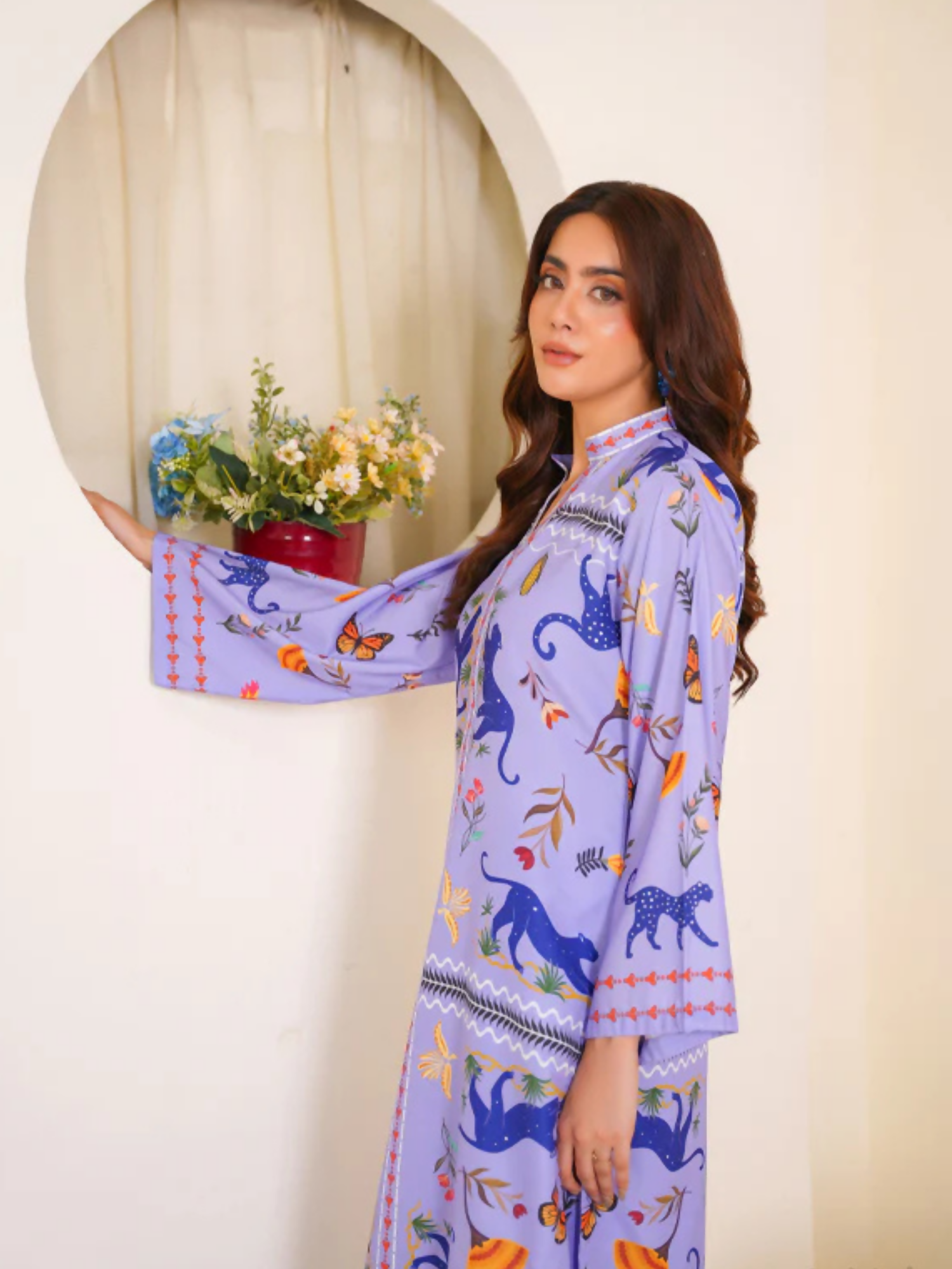 MH Cloth House Poly Lawn Printed Co-Ord Set-Ufaq