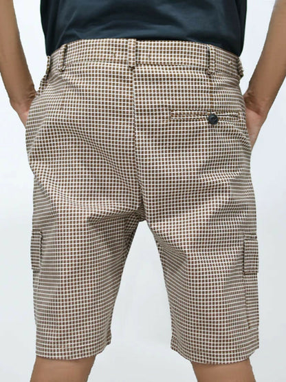 Jupiter Printed Gridlock Edition Cargo Shorts-15134