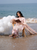 Mahnur Sirene Luxury Lawn Embroidered Unstitched 3-Piece Suit-Azalea