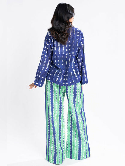 Alkaram Studio Khaddar Printed Unstitched 3-Piece Suit-FW-16.1-24-Blue