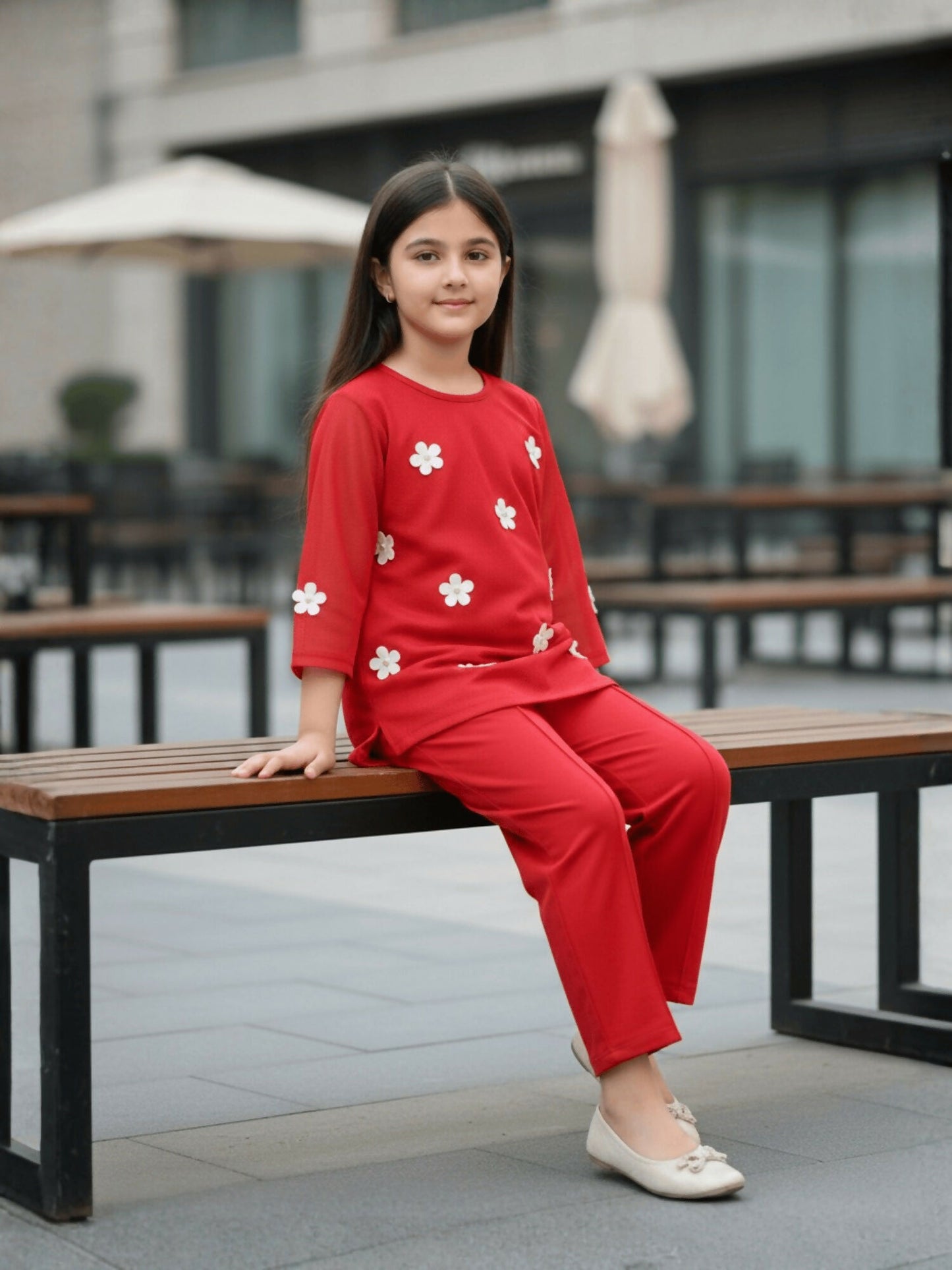 Velvour Girls Cotton Printed Co-Ord Set-VG194-A