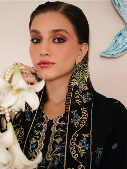 Mahnur Secret Garden Karandi Embroidered Unstitched 3-Piece Suit–SG-011