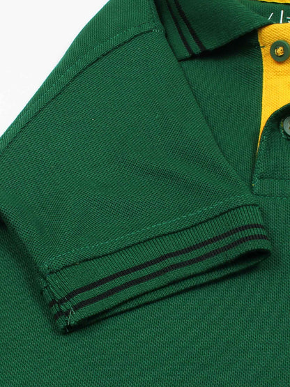 Velvour Boys Pique Tipping Collar Polo Shirt-VP11-I