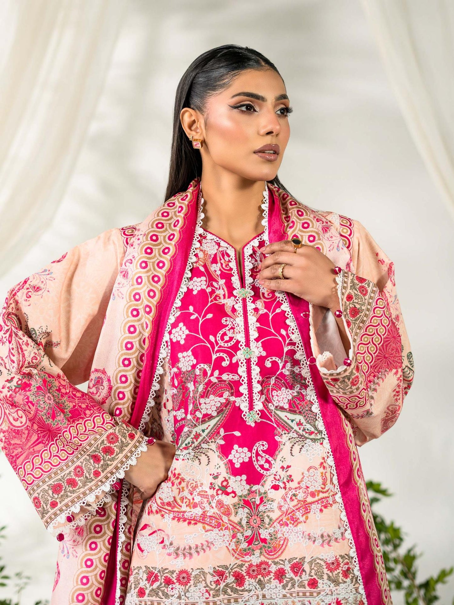 Rabazka Lawn Embroidered Unstitched 3-Piece Suit-WUS-PELW-3PCS-S26-06