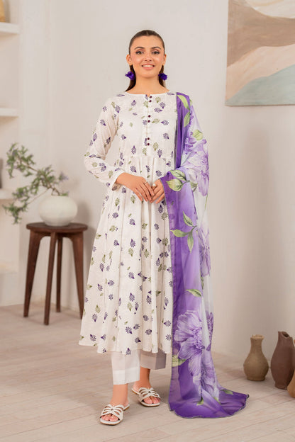 Panache Apparel Daily Essentials RTW Lawn Printed Stitched 3-Piece Suit-Fable