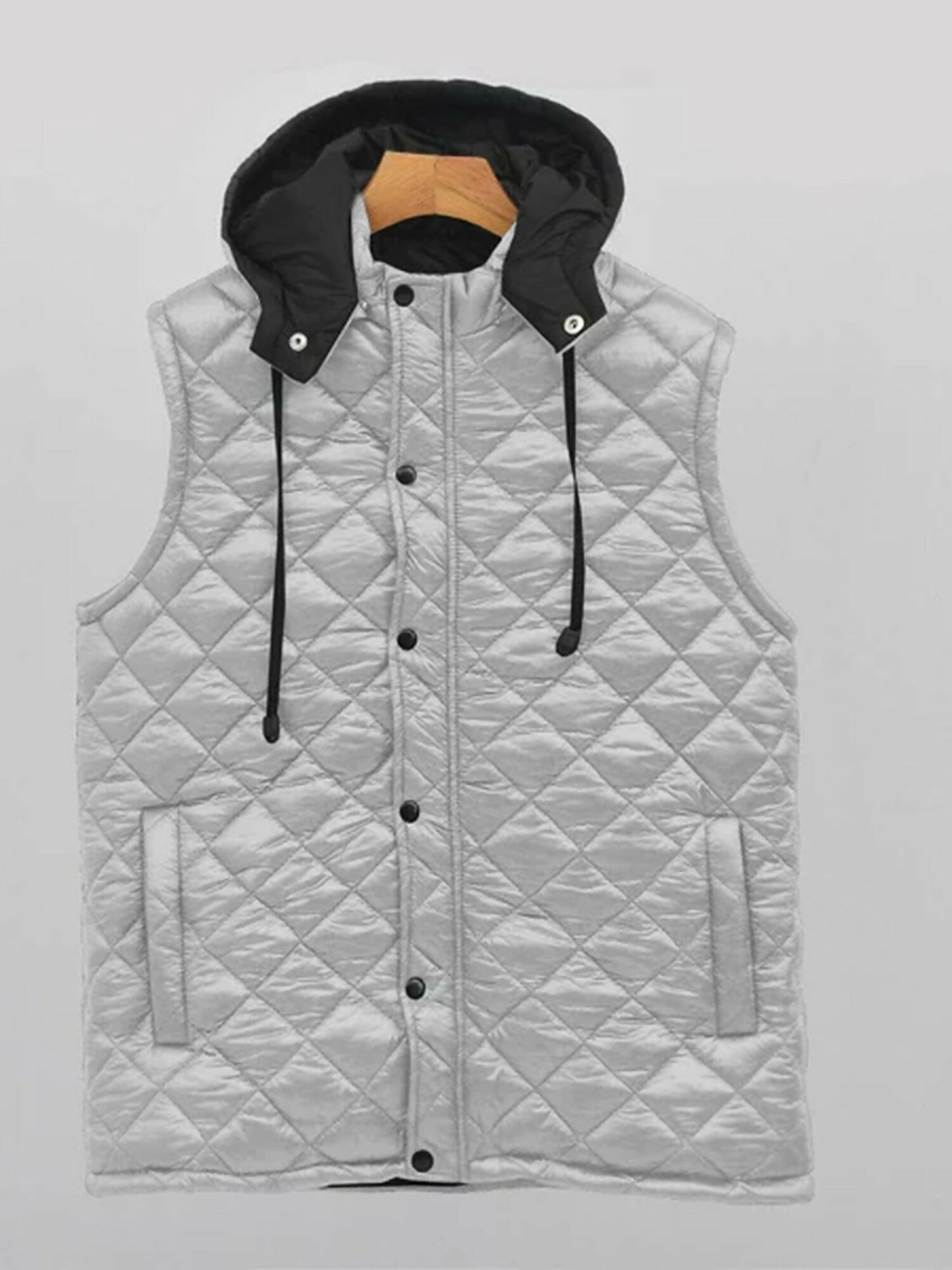 Removeable Hood Ultralight Puffer Gillet-13117