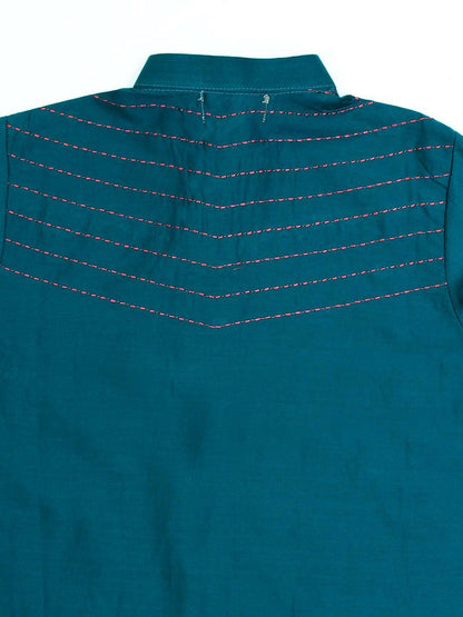 Velvour Girls Cotton Embroidered Stitched 2-Piece Suit-VG68-A