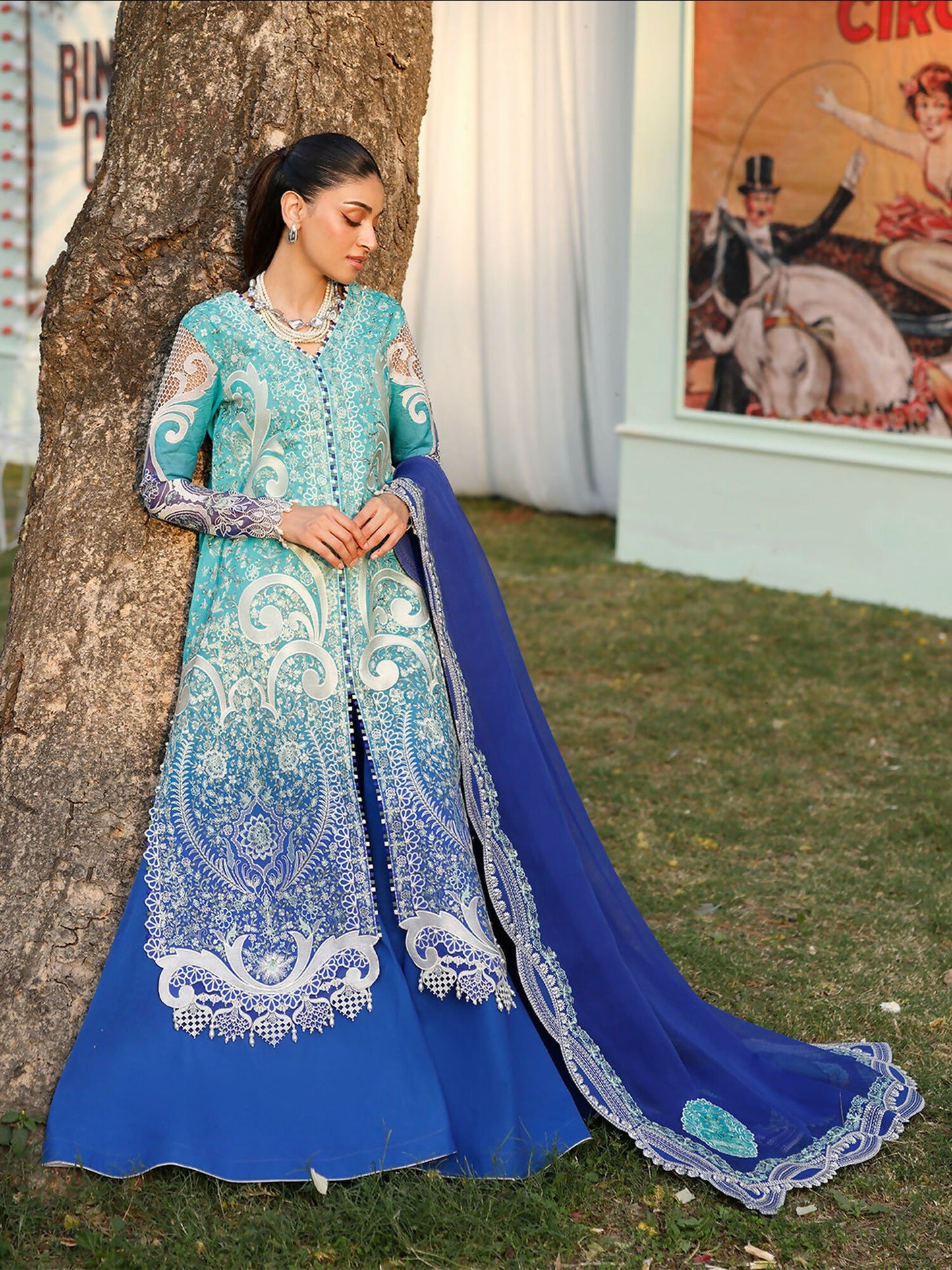 Binilyas Carnival Lawn Embroidered Stitched 3-Piece Suit-36-A