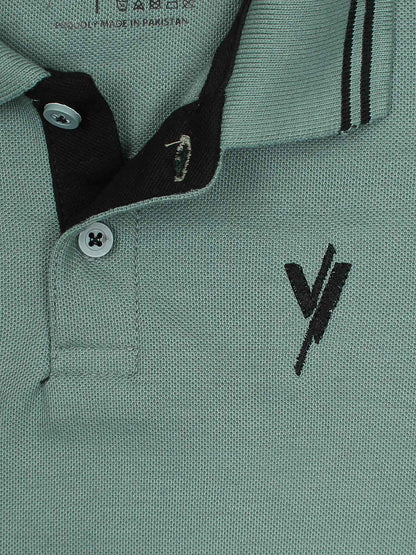 Velvour Boys Pique Tipping Collar Polo Shirt-VP11-H