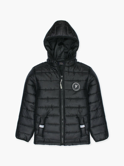 Velvour Full Sleeves Hooded Puffer Jacket-VJ64-A