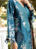 Blue Rabazka Lawn Embroidered Unstitched 3-Piece Suit-WUS-SV1-25-LUX-04