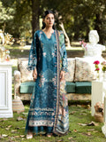 Blue Rabazka Lawn Embroidered Unstitched 3-Piece Suit-WUS-SV1-25-LUX-04