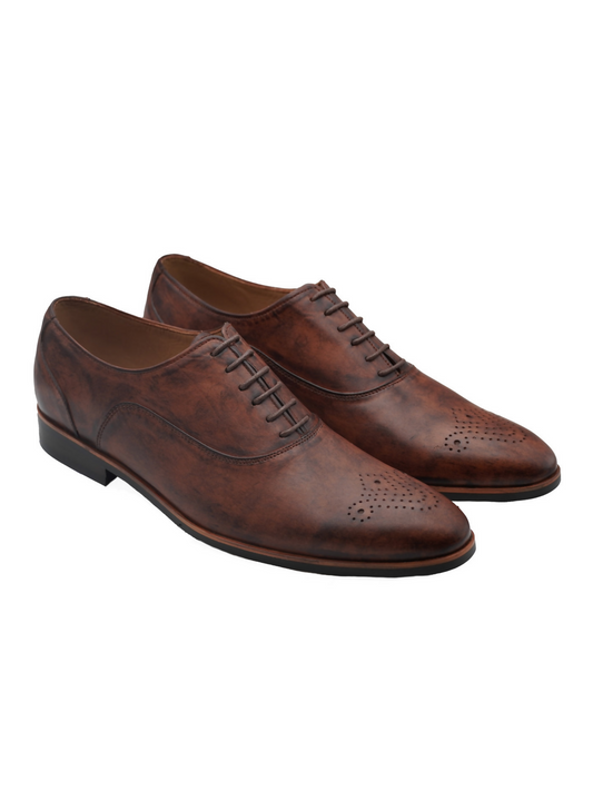 Brown formal leather shoes with a sleek, polished finish and durable sole—perfect for business and formal wear.