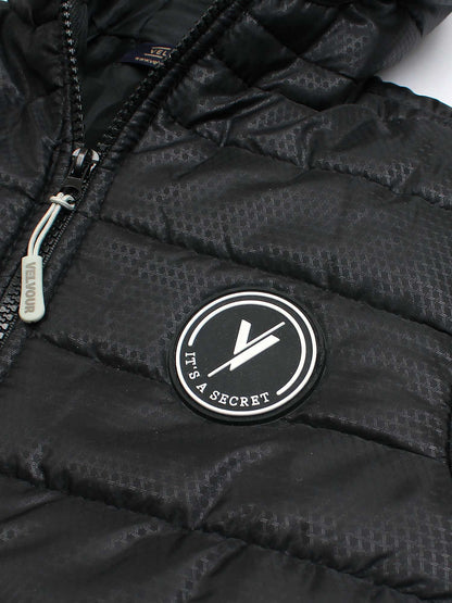 Velvour Full Sleeves Hooded Puffer Jacket-VJ64-A