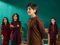 Velvour Boys Cotton Embroidered Stitched Shalwar Kurta-VB174-B