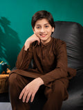 Velvour Boys Cotton Embroidered Stitched Shalwar Kurta-VB174-B