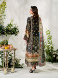 Black Rabazka Lawn Embroidered Unstitched 3-Piece Suit-WUS-PELW-3PCS-S26-04