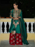 Hussain Rehar Luxury Pret Eid'23 Raw Silk Embellished Stitched 3-Piece Suit-Beryl