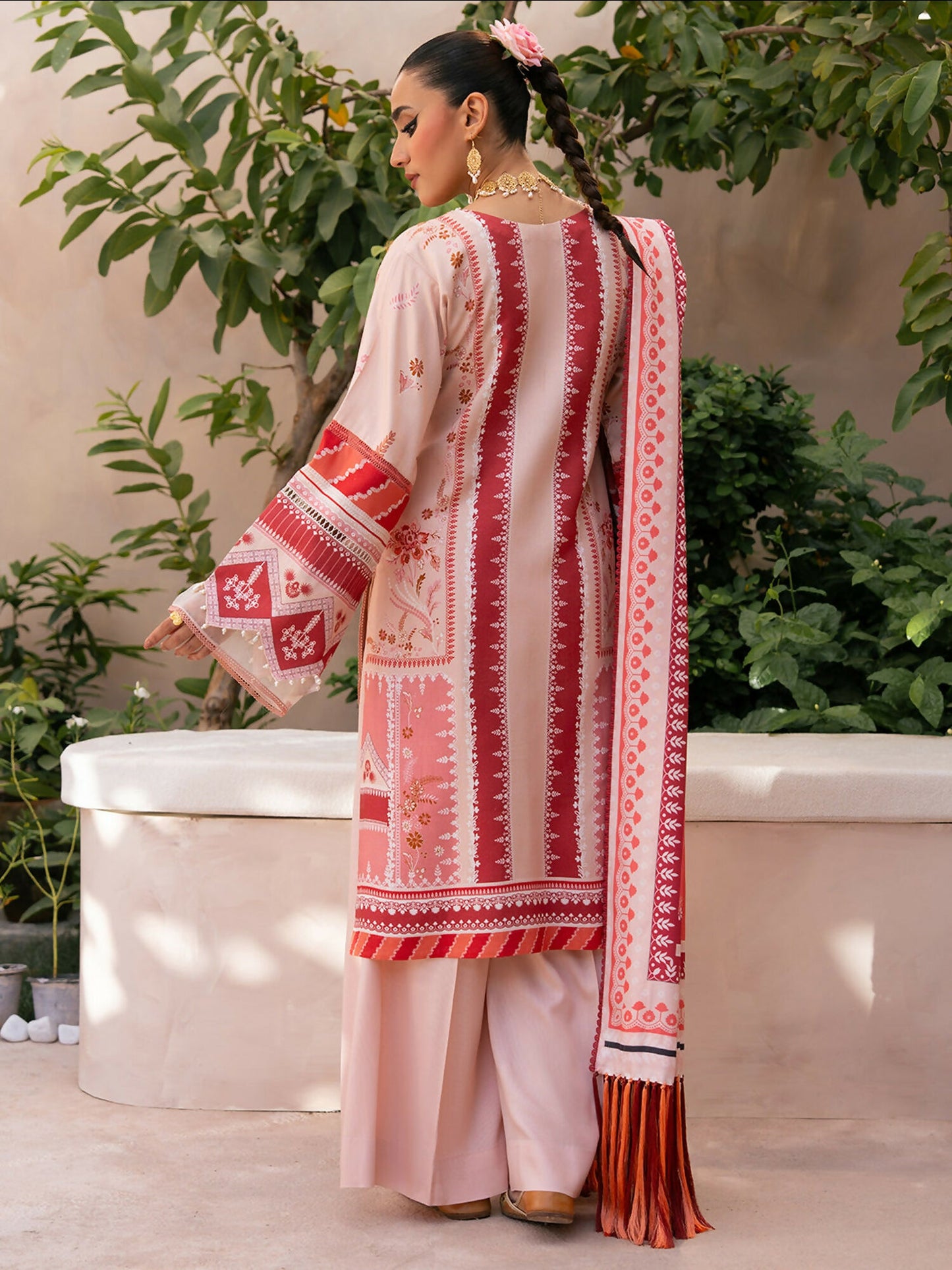 Binilyas Kotrai Embroidered Unstitched 3-Piece Suit-795-A