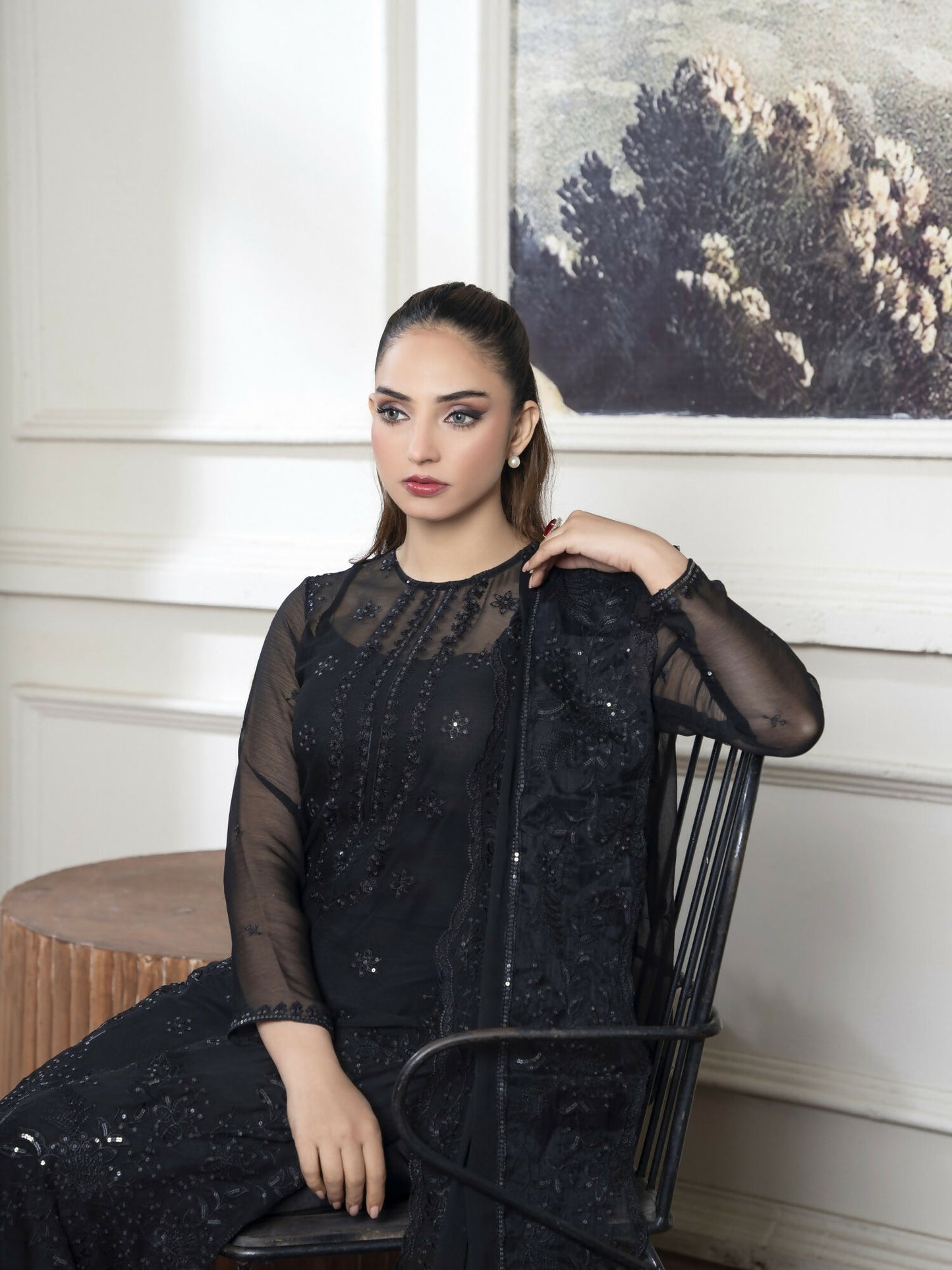 Noori Chiffon Embroidered Unstitched 3-Piece Suit