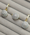 H&A Jewellery Dual Tone Crystal Earrings and Ring Set