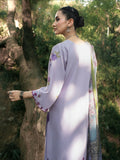 Hemstitch Lawn Embroidered Stitched 3-Piece Suit-Lavender