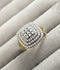 H&A Jewellery 18K Gold Polished Zircon Cluster Ring