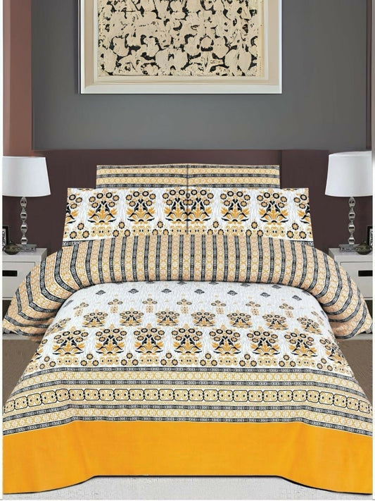Salonika Cotton Printed 6 Piece Comforter Set-416