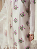 Hussain Rehar Basic Not Basic 2 Raw Silk Embellished Stitched 3-Piece Suit-Conifer