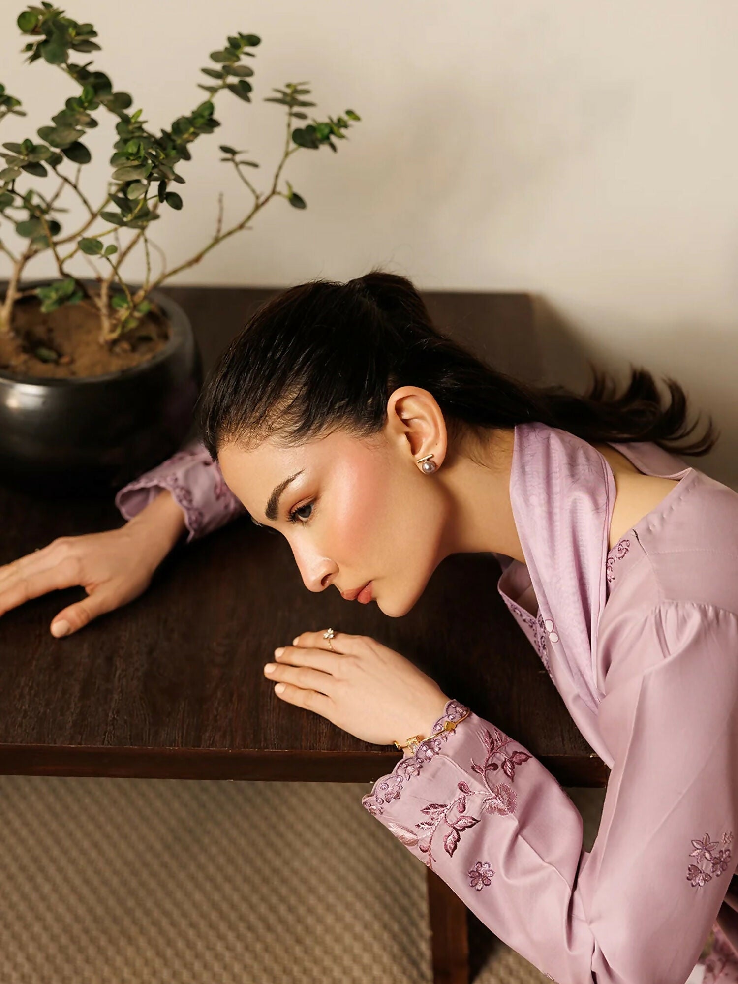 Panache Apparel Mistfall Ramadan Edit Cotton Embroidered Stitched Suit-Petalwind