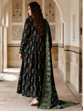 Black Panache Apparel Noor Mahal Cotton Printed Stitched Suit-Roshina