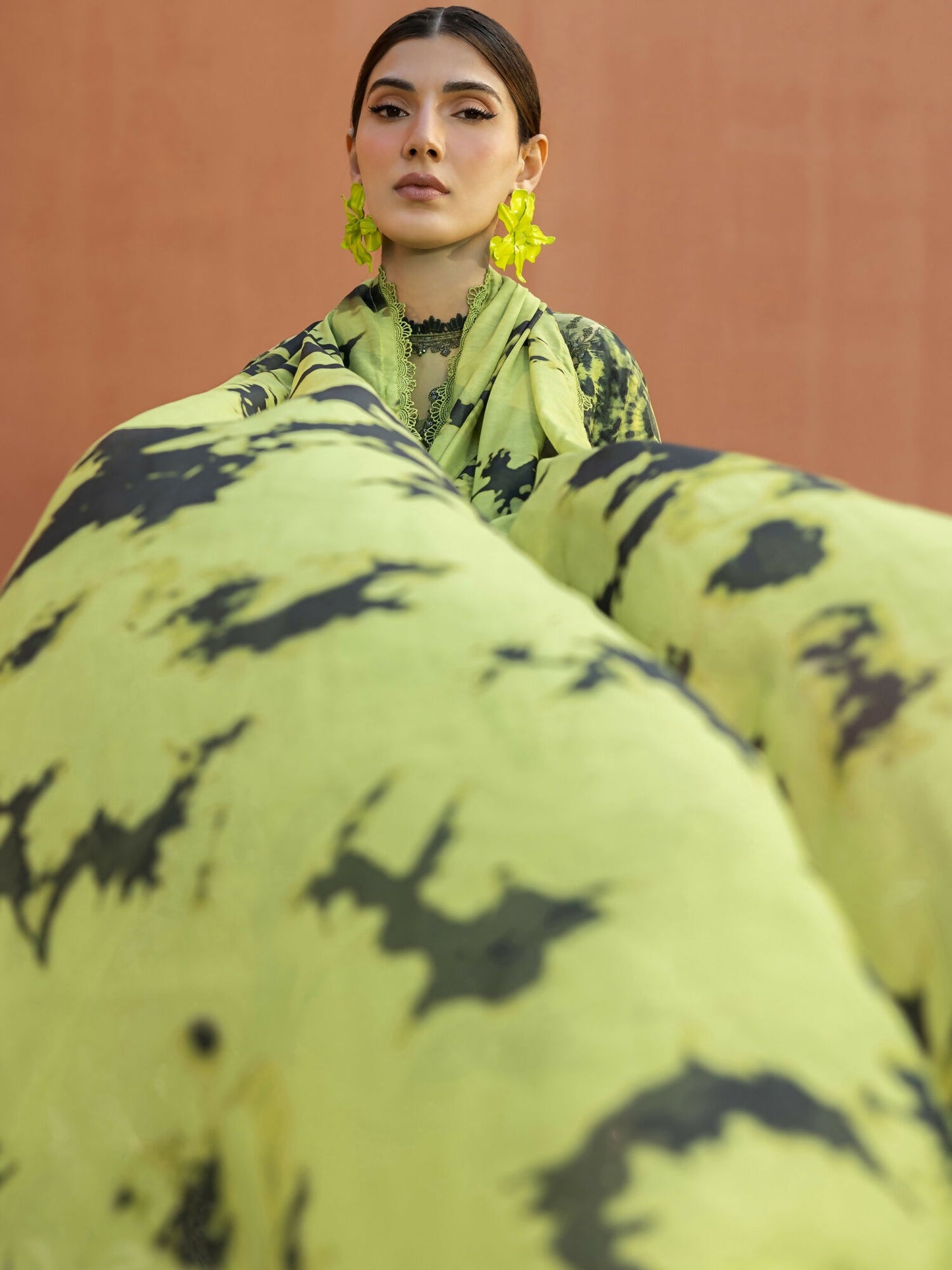 Parishay Ivy Bloom'26 Lawn Embroidered Unstitched 3-Piece Suit-IB-04