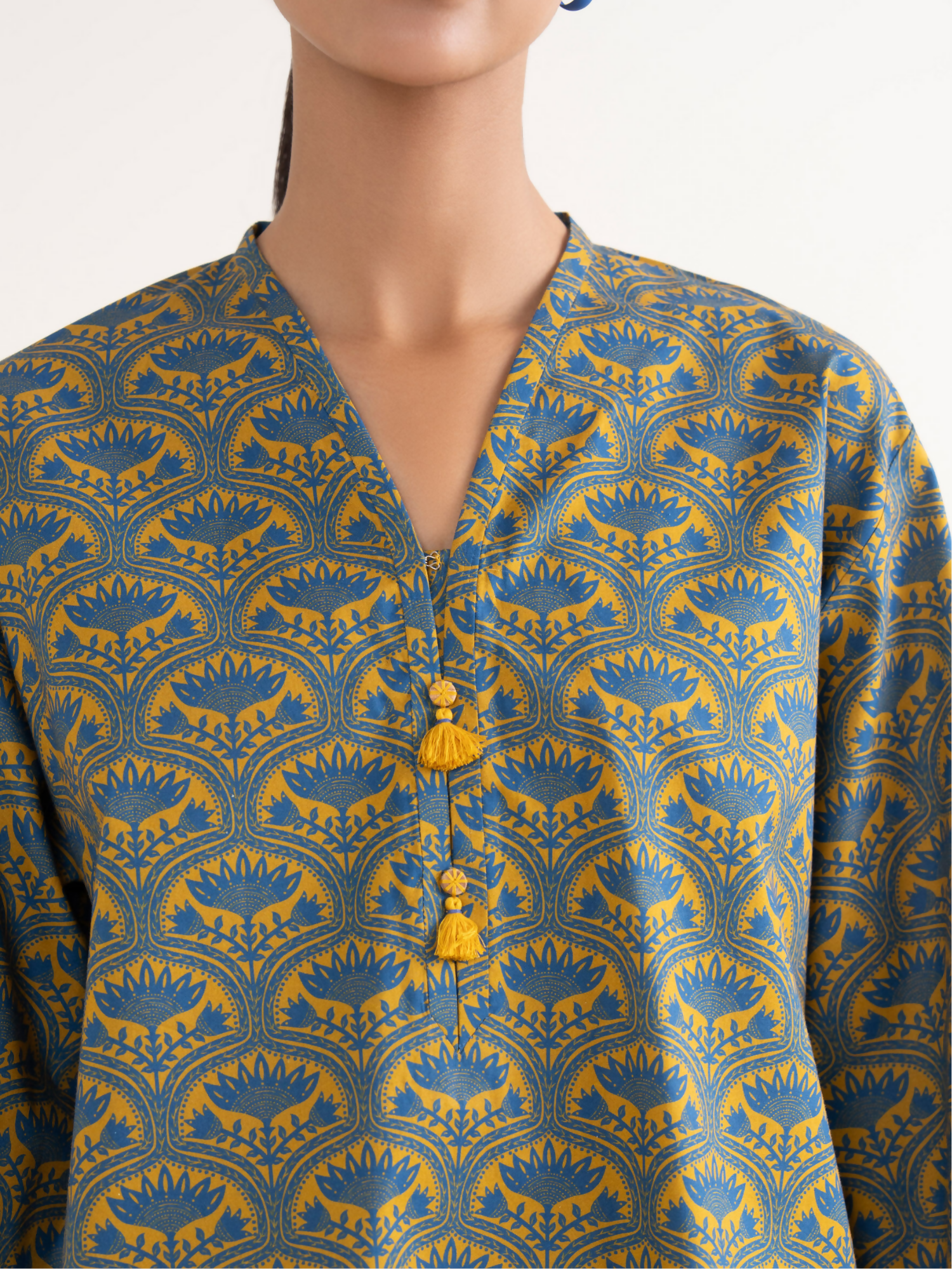 Sapphire Cotton Printed Unstitched 2-Piece Suit-U2T-DD25V6-10-B