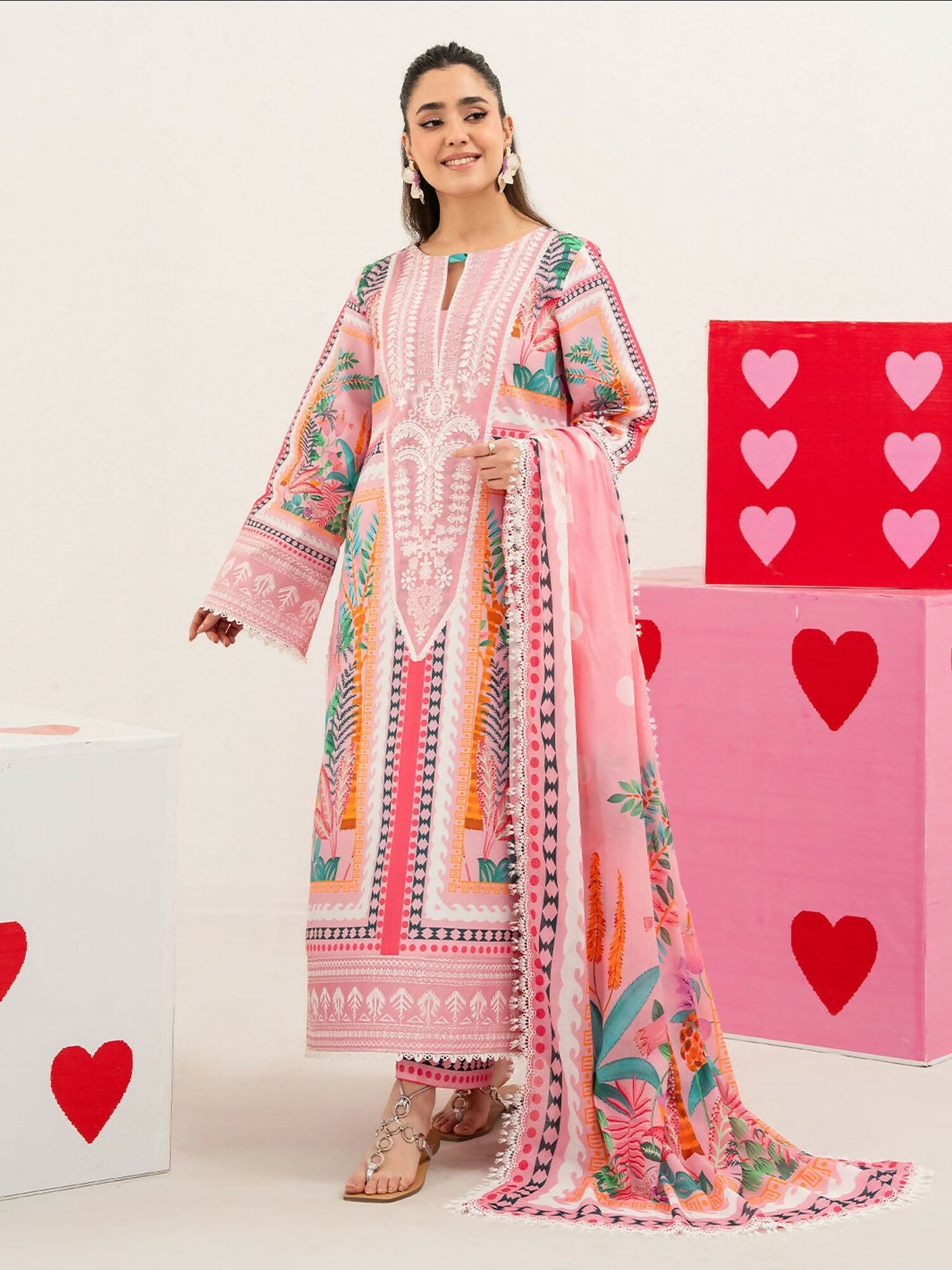 Mahnur Anaya Lawn Vol-1 Embroidered Stitched 3-Piece Suit-ANA-008