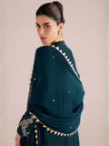 Allure By IH Silver Night Tussel Silk Embroidered Stitched 3-Piece Suit-Eclipse