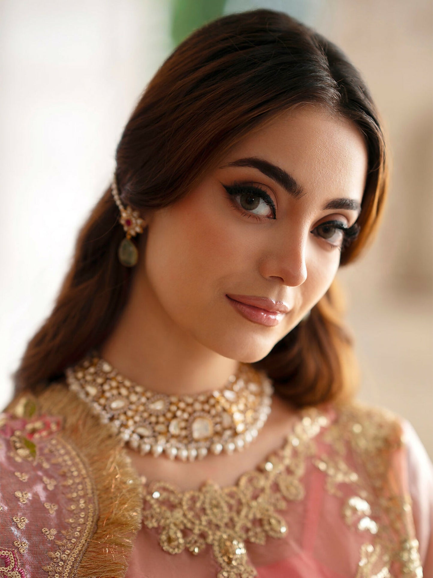 Parishay Ranibagh Luxury Formals Tissue Silk Embroidered Stitched 3-Piece Suit-Noor Mahal