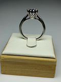 Blue H&A Jewellery Silver Rhodium Plated Ring