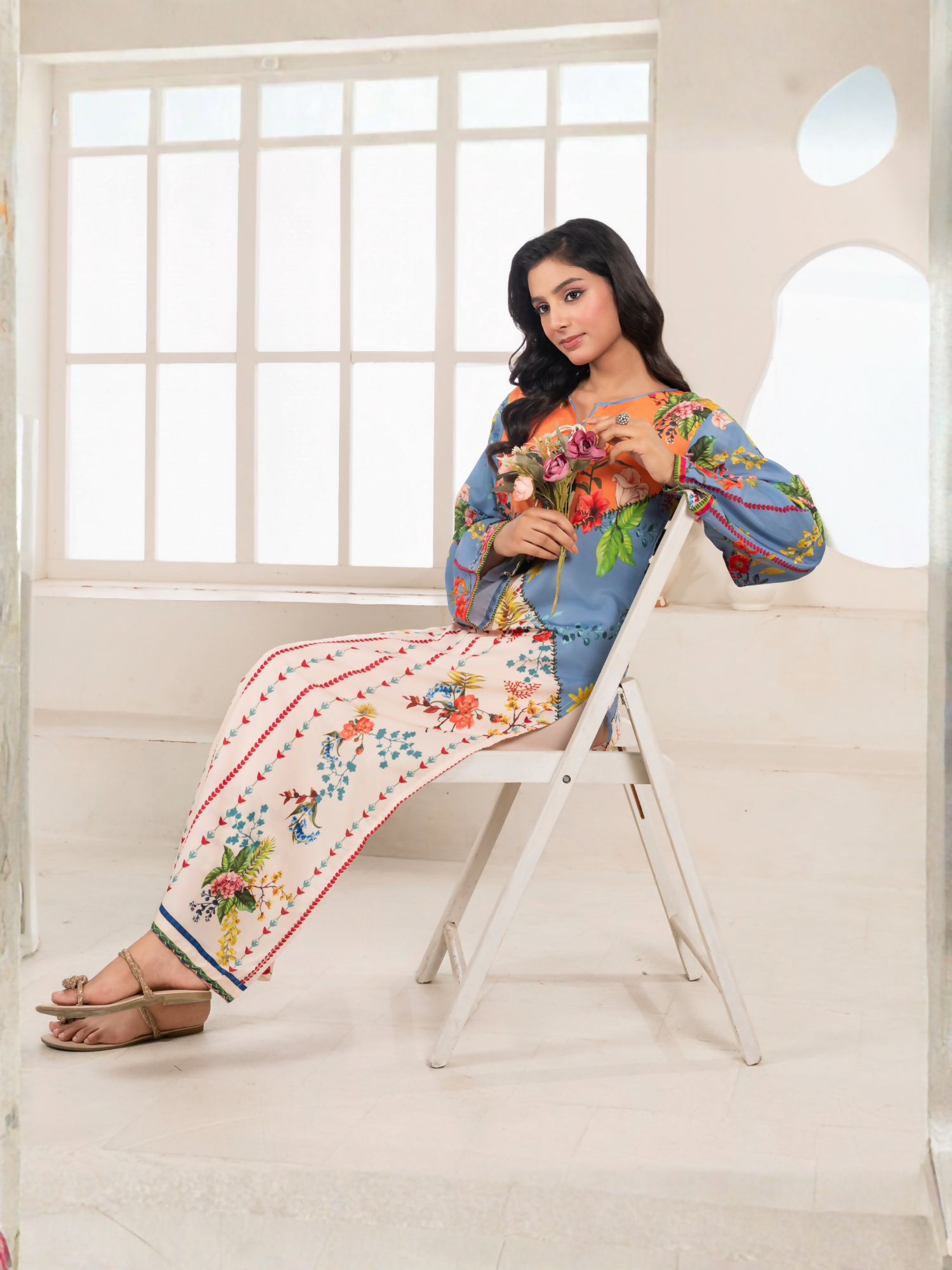 MH Cloth House Poly Lawn Printed Co-Ord Set-Arzoo
