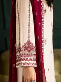 Stylish Collection Royal Pret Linen Embroidered Stitched 3-Piece Suit-Lvory Rua