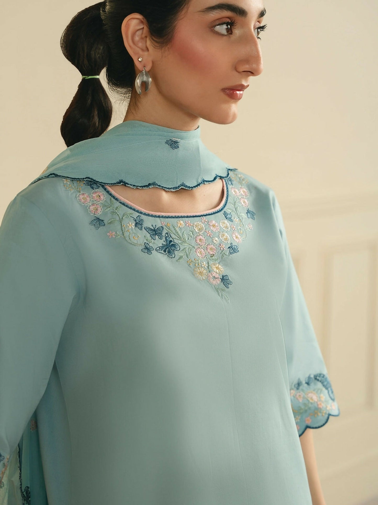 Mannat Clothing Boho Summer'26 Cotton Embroidered Stitched Suit-Wild Bloom