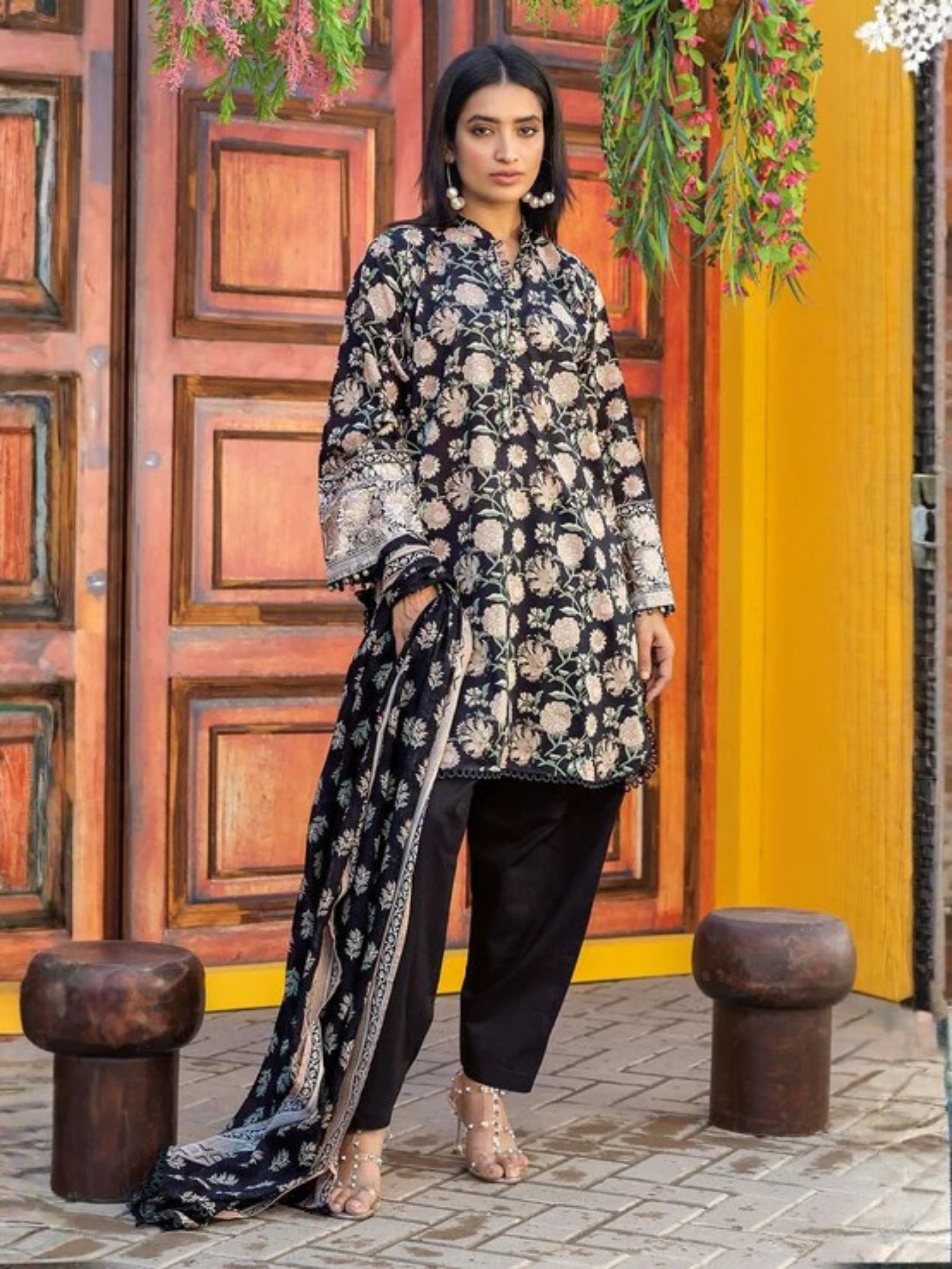 Khaadi Lawn Printed Unstitched 3-Piece Suit-BLA231225