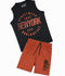 Velvour Poly Athletic Sleeveless Tracksuit-VST58-D
