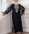 Rabazka Raw Silk Embroidered Kaftan