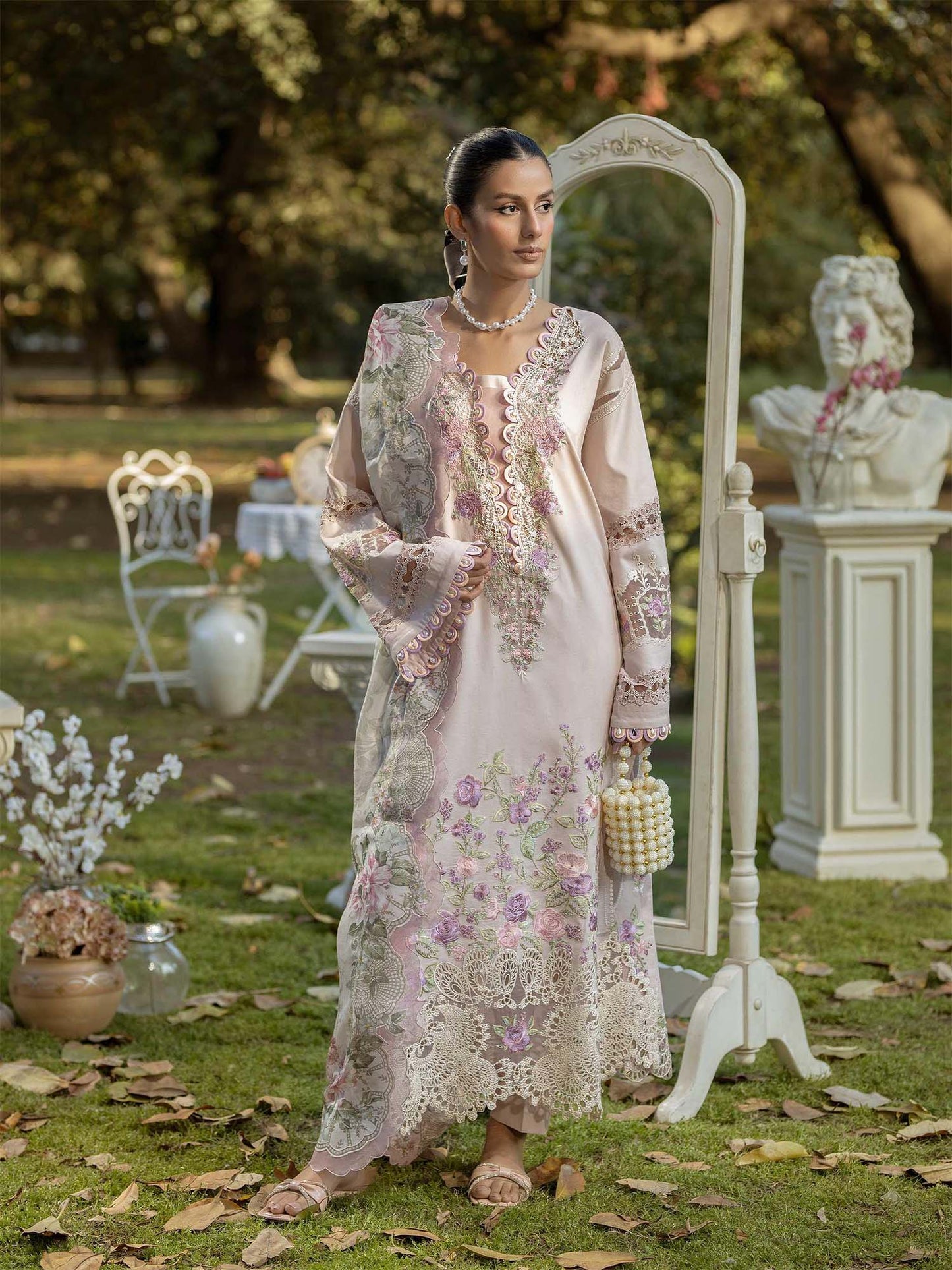 Pink Rabazka Lawn Embroidered Unstitched 3-Piece Suit-WUS-SV1-25-LUX-02