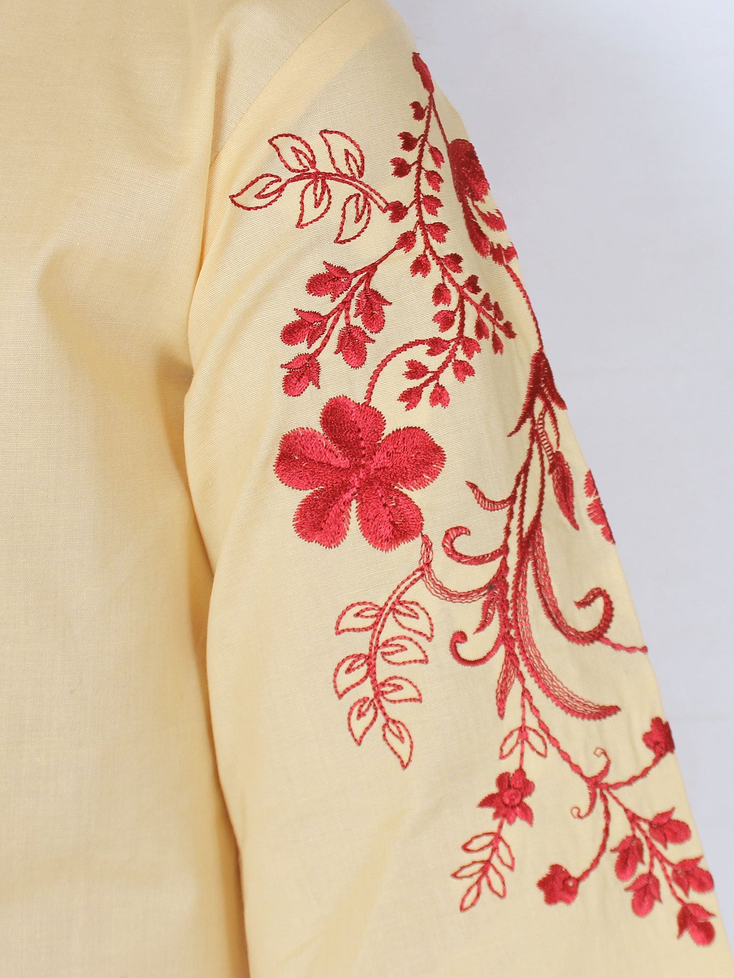 Velvour Girls Cotton Embroidered Stitched Tunic-VG105-B