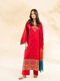 Red-Rabazka Lawn Embroidered Stitched 3-Piece Suit-WRTW-DEL-S26-3PC-03