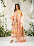 Yellow Rabazka Lawn Embroidered Unstitched 3-Piece Suit-WUS-PELW-3PCS-S26-03