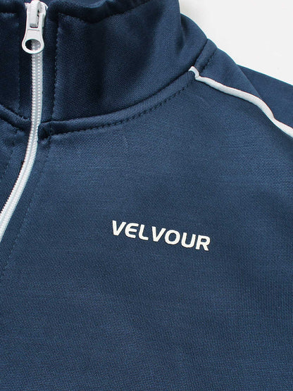Velvour Fleece Mock Neck Tracksuit-VWT11-D