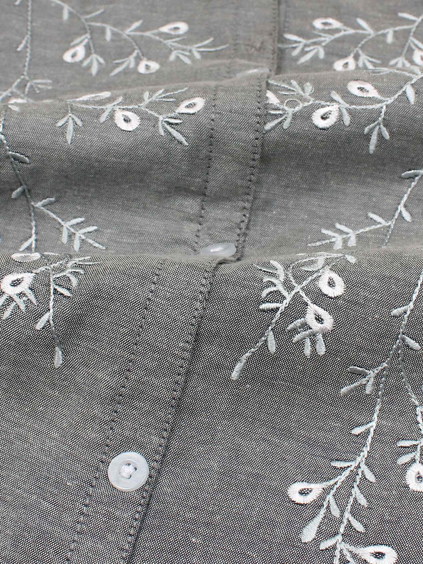 Velvour Girls Cotton Embroidered Co-Ord Set-VG169-A